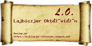 Lajbiczjer Oktávián névjegykártya